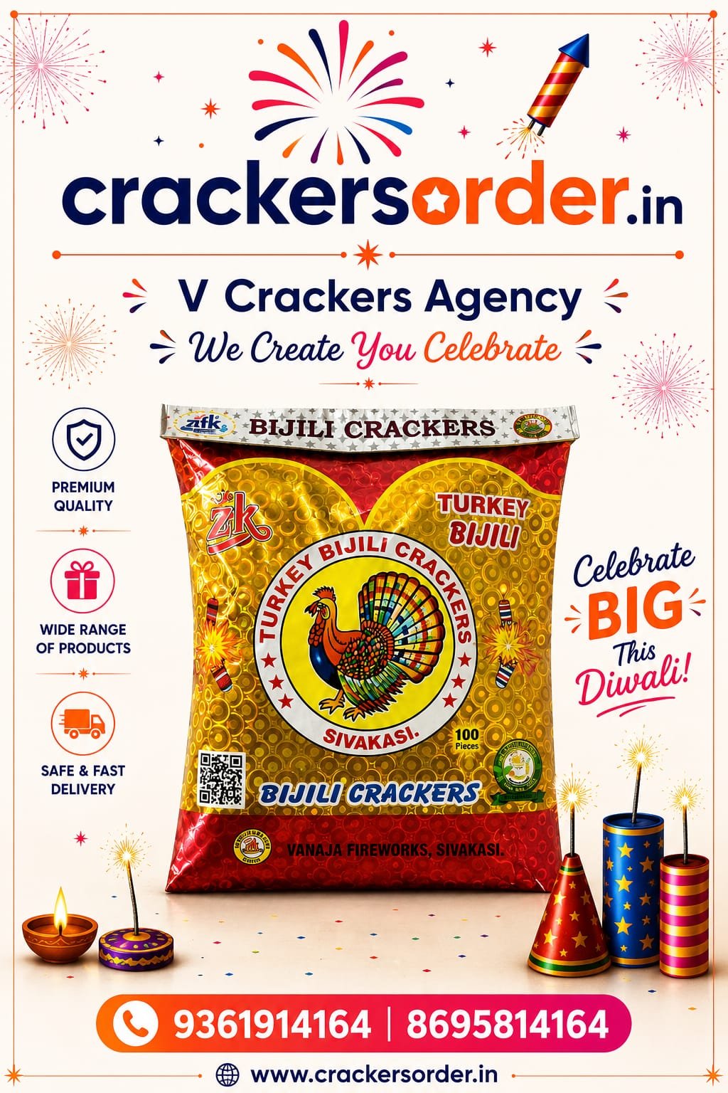 Red Bijili (100 Pcs)